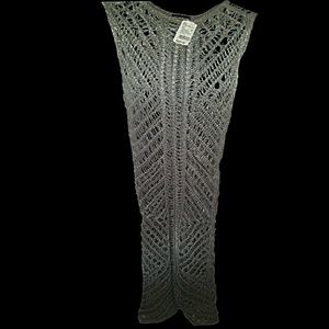 Moeva Crochet Silver Cover up Dress